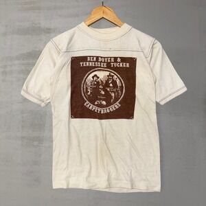 Vintage Ben Dover Funny Parody Tennessee Tucker Graphic Tee Shirt Cream Small